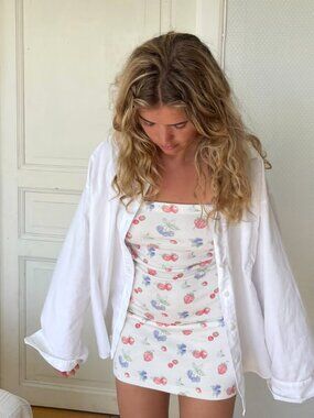 Djerf Avenue Tube Dress Summer Berries Size M